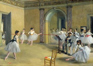 El vestíbulo de baile en la Ópera en la rue Le Peletier, 1872